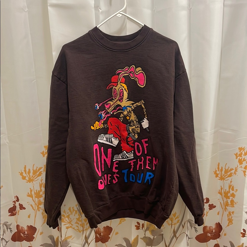 Men's Graphic Brown Sweater